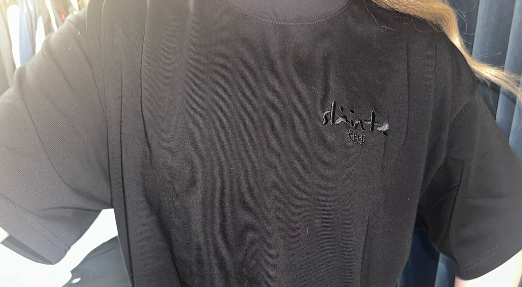 PRE-ORDER - Black- Iconic Subtle Embroidered 280gsm T-shirt